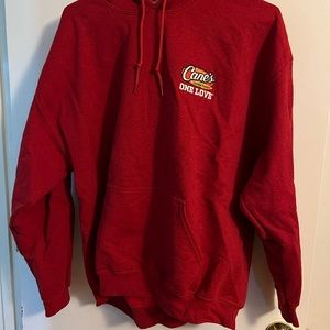 Raising Canes red crew hoodie XL